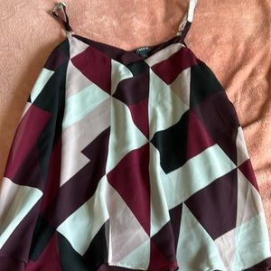 Torrid size 1 chiffon geometric top